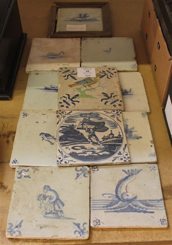 11 Delft tiles